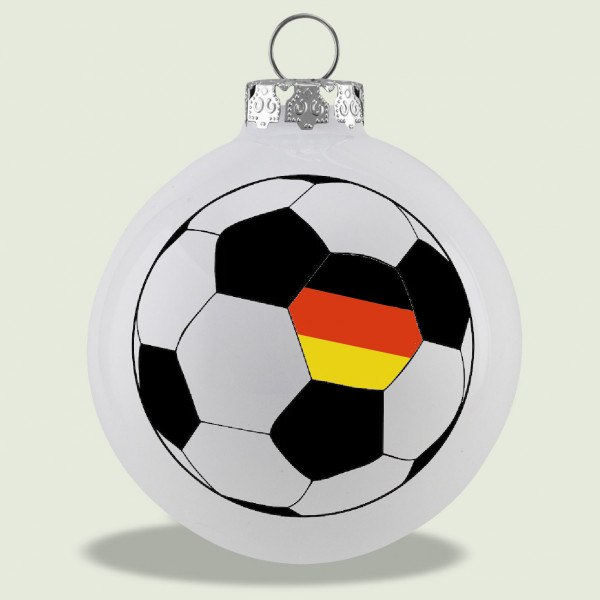 1 Kugel 7 cm "Fußball Deutschland" in Geschenkbox